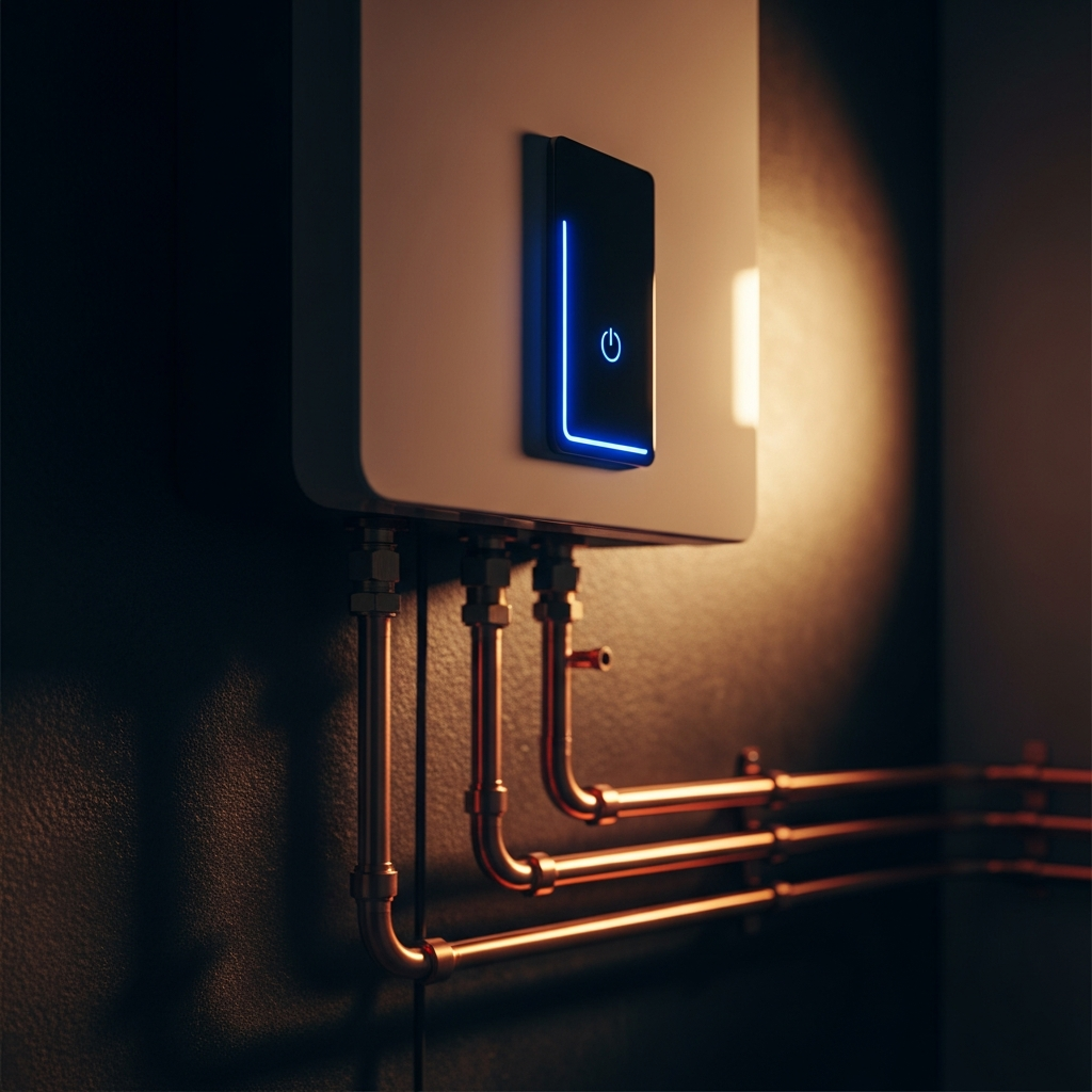 Professional water heater installation